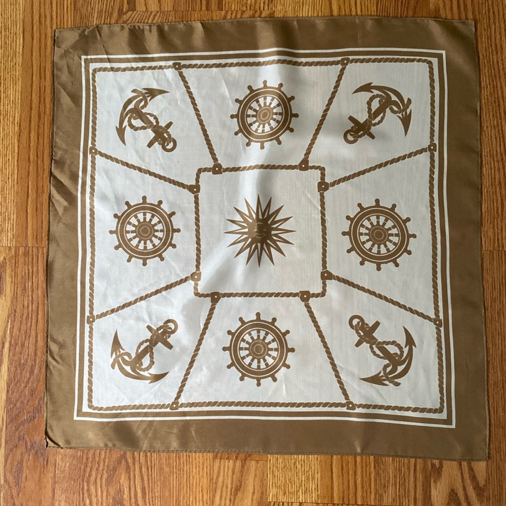 Nautical Square Scarf Unbranded